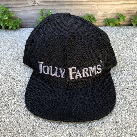 Jolly Farms Other - JOLLY FARMS 100% Hemp Snapback Hat Men's Black Adjustable Cap California​​​​​